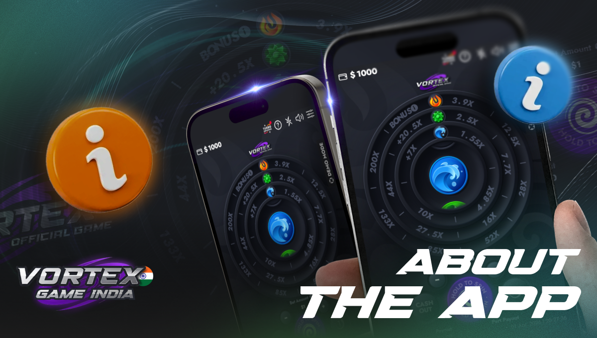 Vortex game India app features with mobile technology and INR support